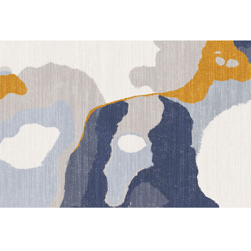Lisslune | Classic Living Room Carpet Multicolor Color Block Rug Blended Fabric Pet Friendly Easy Care Rug