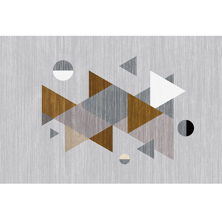 Lisslune | Classic Living Room Carpet Multicolor Color Block Rug Blended Fabric Pet Friendly Easy Care Rug