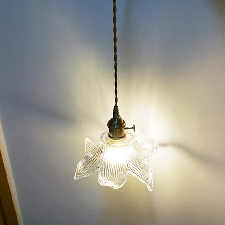 Lisslune | Minimalist Shade Wall Lamp Single Bulb Clear Glass Wall Lighting Fixture for Living Room
