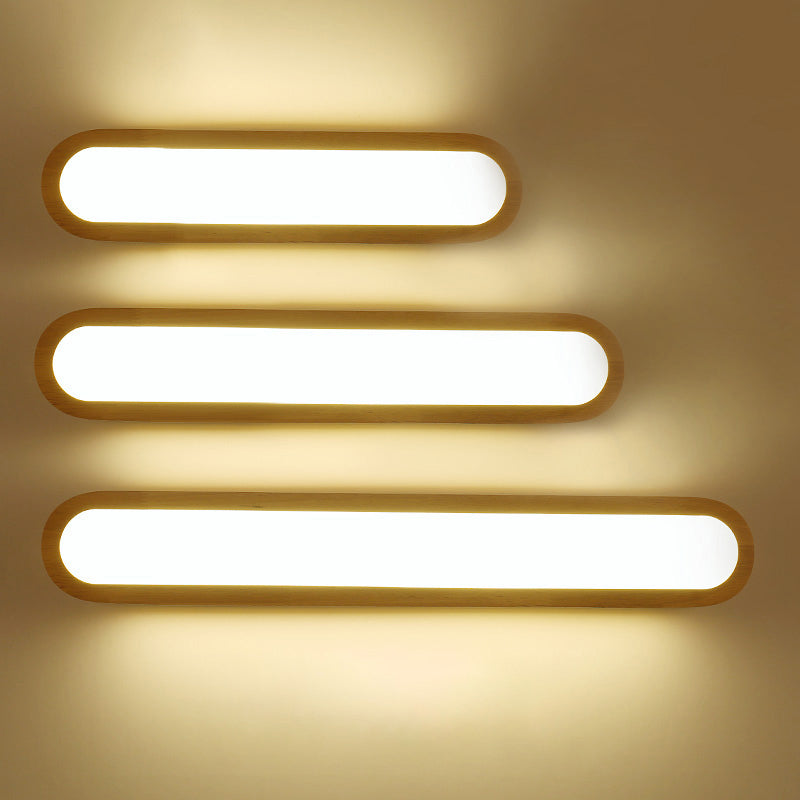Lisslune | Elongated oval bedroom washbasin light acrylic contemporary LED wall lamp light