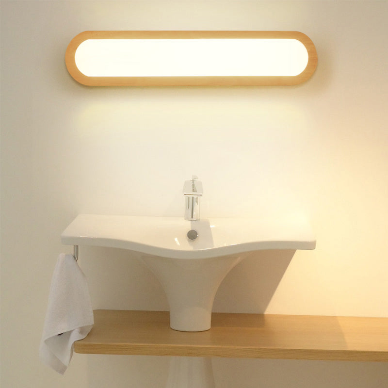 Lisslune | Elongated oval bedroom washbasin light acrylic contemporary LED wall lamp light