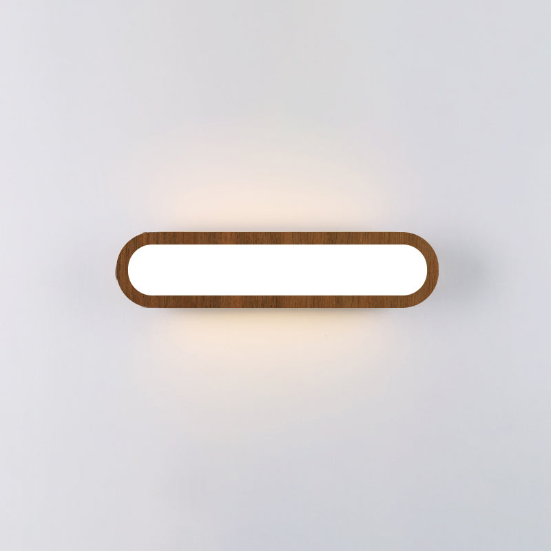 Lisslune | Elongated oval bedroom washbasin light acrylic contemporary LED wall lamp light