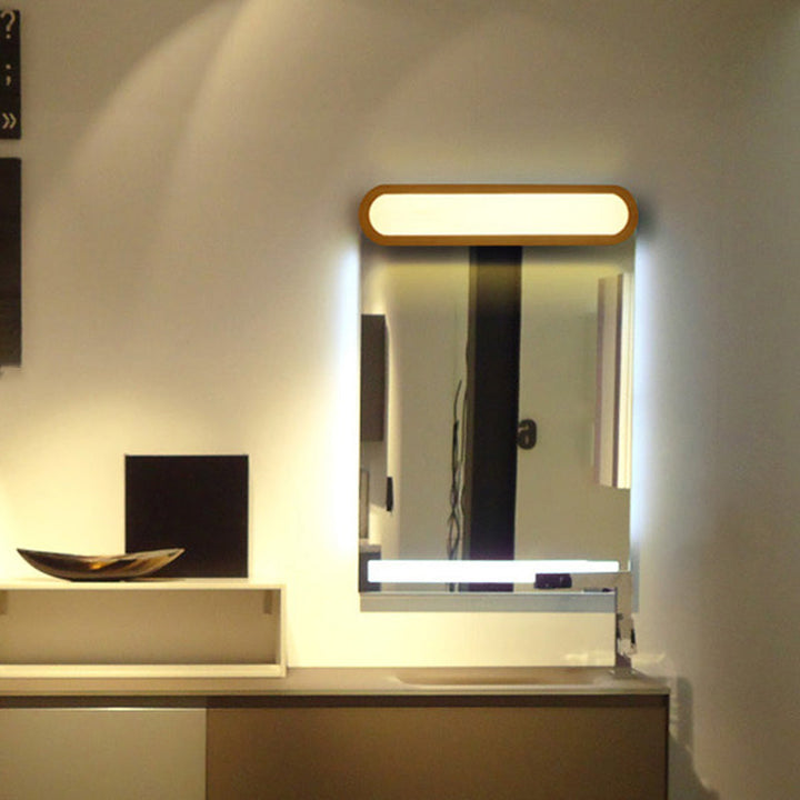 Lisslune | Elongated oval bedroom washbasin light acrylic contemporary LED wall lamp light