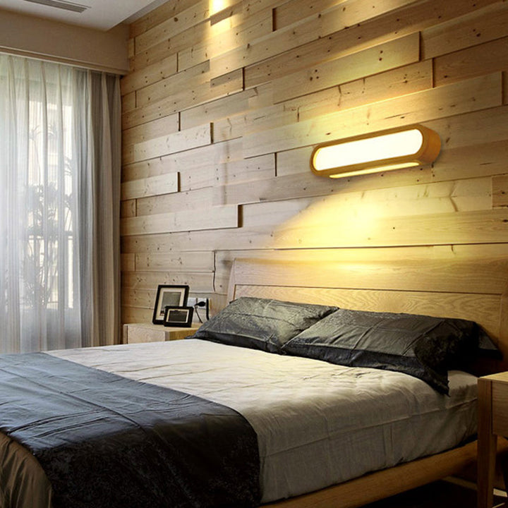 Lisslune | Elongated oval bedroom washbasin light acrylic contemporary LED wall lamp light