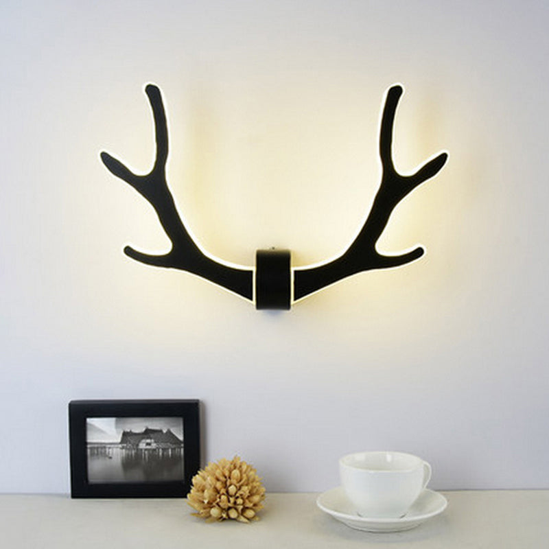 Lisslune | Wood Antler Wall Lamp Nordic Style LED Wall Lights for Hallway