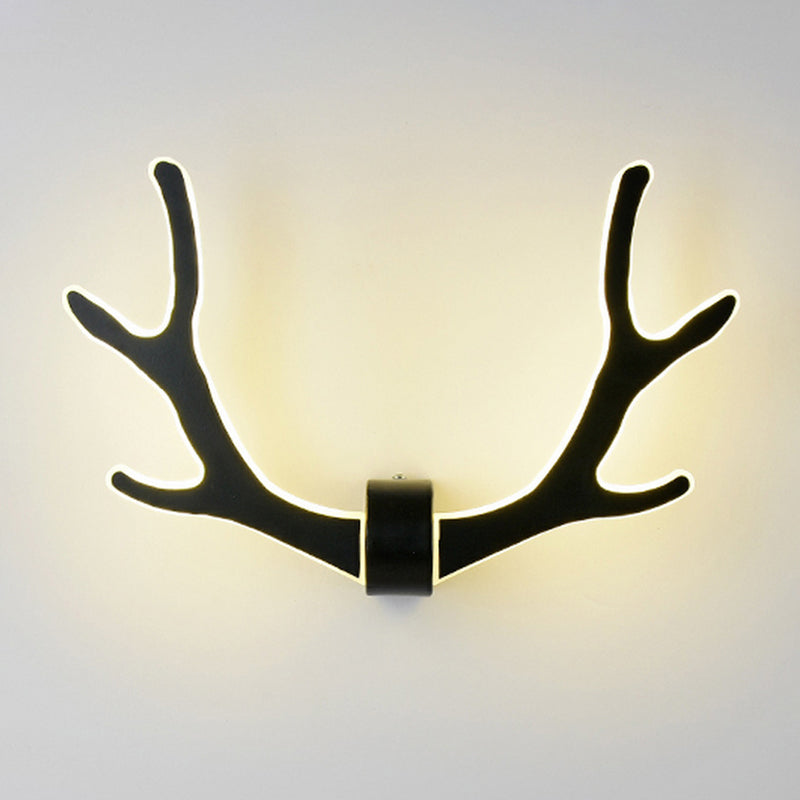 Lisslune | Wood Antler Wall Lamp Nordic Style LED Wall Lights for Hallway