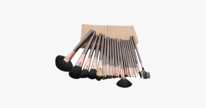 Lisslune | Coco Bronze Brush Set of 20 - Useful for full face makeup