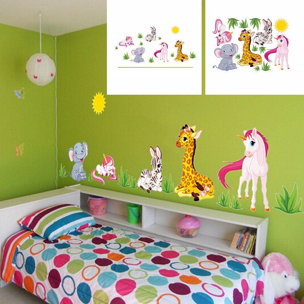Lisslune | Charming Jungle Animal Wall Stickers for the Kids' Room Makeover