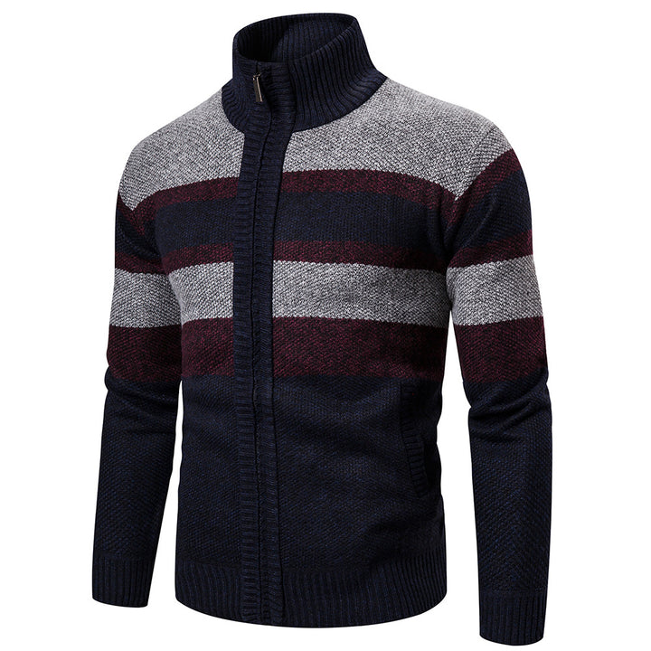 Men's cardigan with modern stand-up collar Lisslune