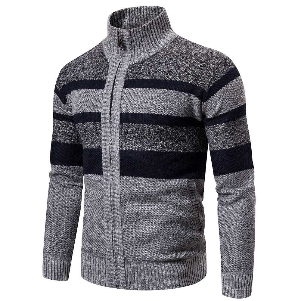 Men's cardigan with modern stand-up collar Lisslune