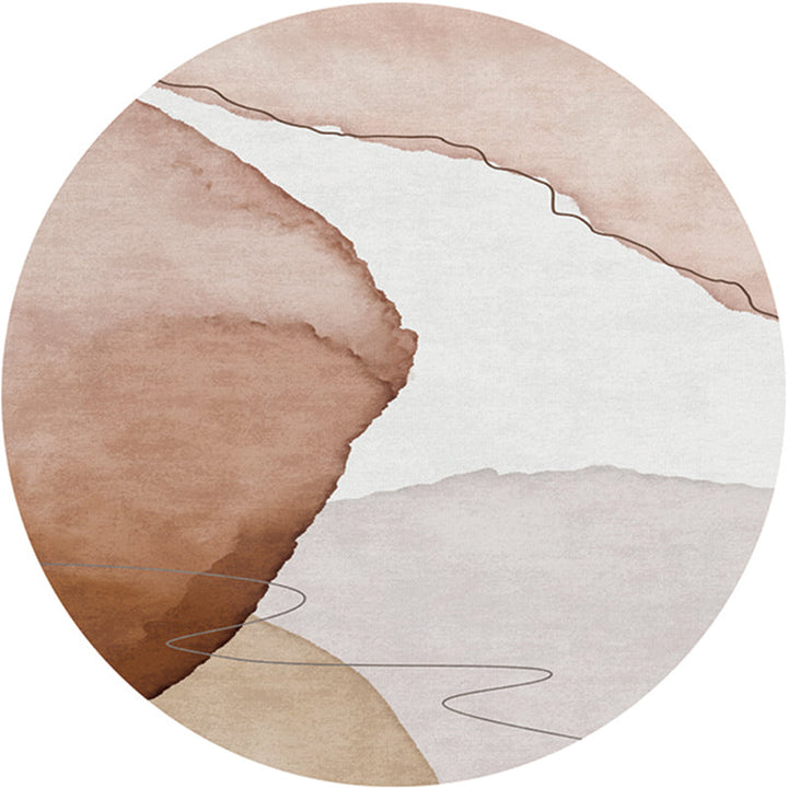 Lisslune | Creative Bedroom Rug Multicolored Color Differentiated Rug Polypropylene Washable Pet Friendly Non-Slip Rug