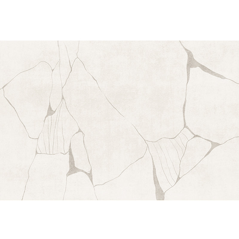 Lisslune | Modern Home Decor Rug Beige Abstract Printed Area Rug Cotton Blend Non-Slip Machine Washable Rug
