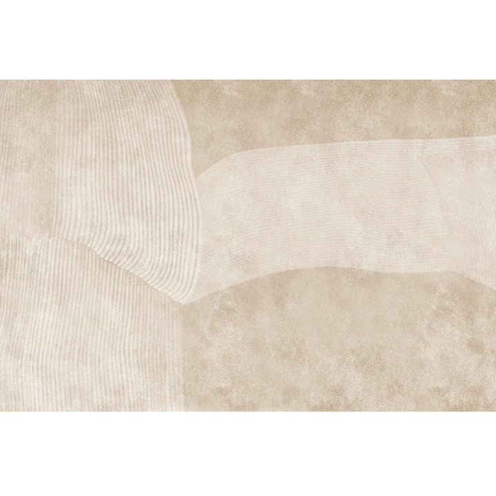 Lisslune | Creative Decor Rug Apricot Abstract Printed Area Rug Polypropylene Non-Slip Back Pet-Friendly Rug