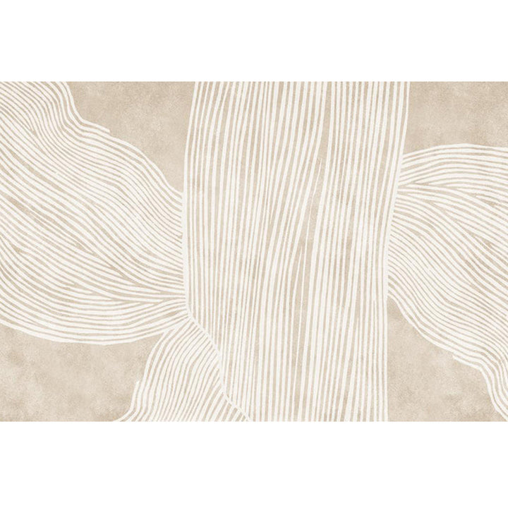 Lisslune | Creative Decor Rug Apricot Abstract Printed Area Rug Polypropylene Non-Slip Backing Pet Friendly Rug