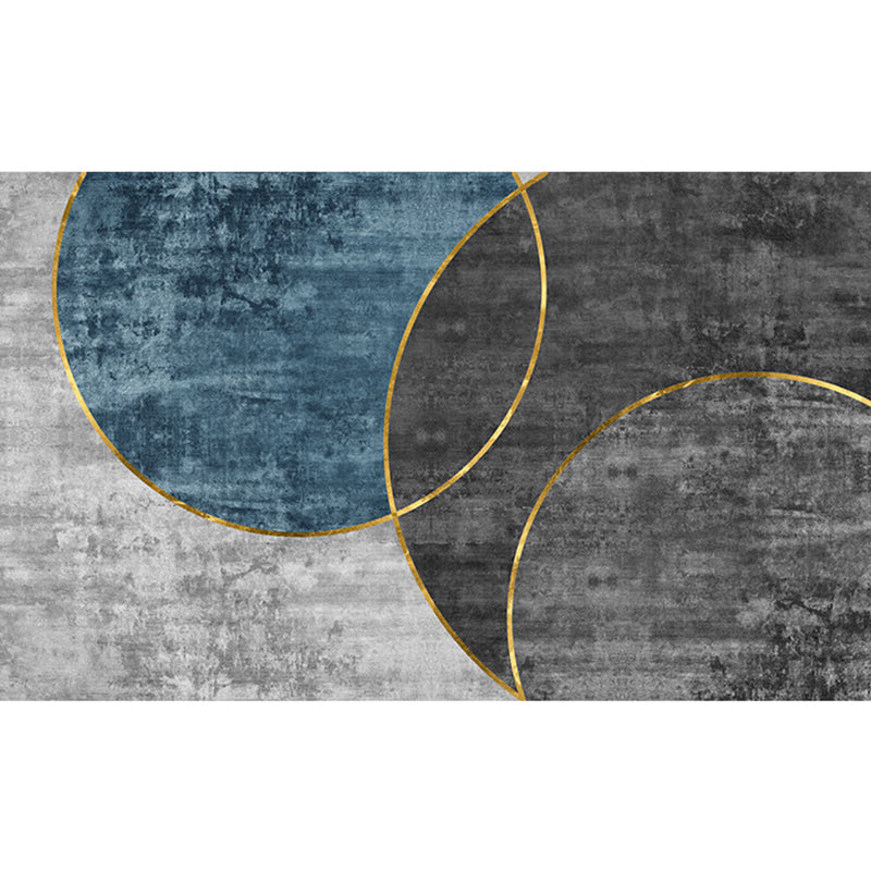 Lisslune | Western Bedroom Rug Multicolored Color Block Indoor Carpet Cotton Blend Pet Friendly Non-Slip Rug