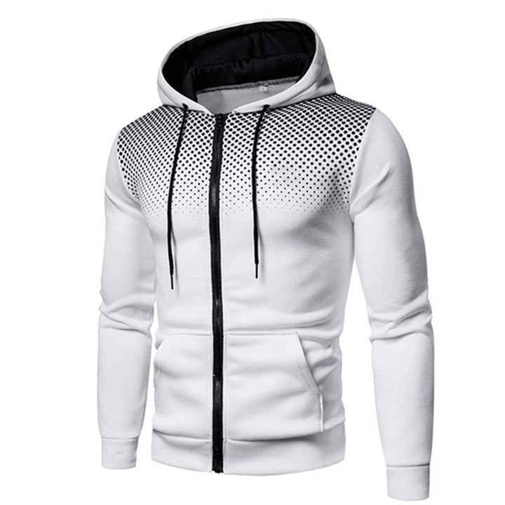 Men's sporty hoodie with full zip and breathable inserts Lisslune