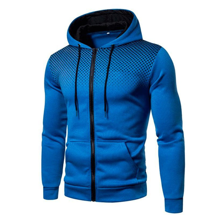 Men's sporty hoodie with full zip and breathable inserts Lisslune