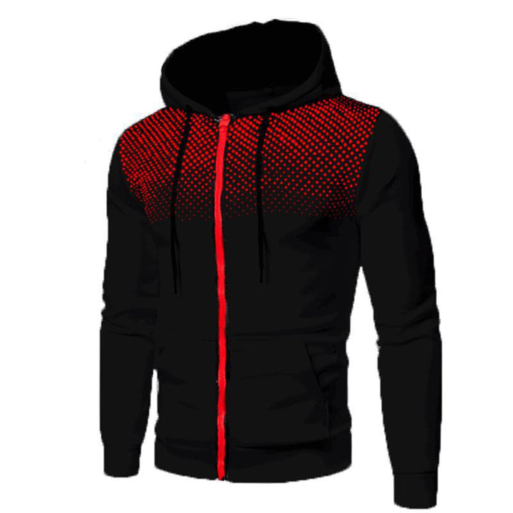 Men's sporty hoodie with full zip and breathable inserts Lisslune