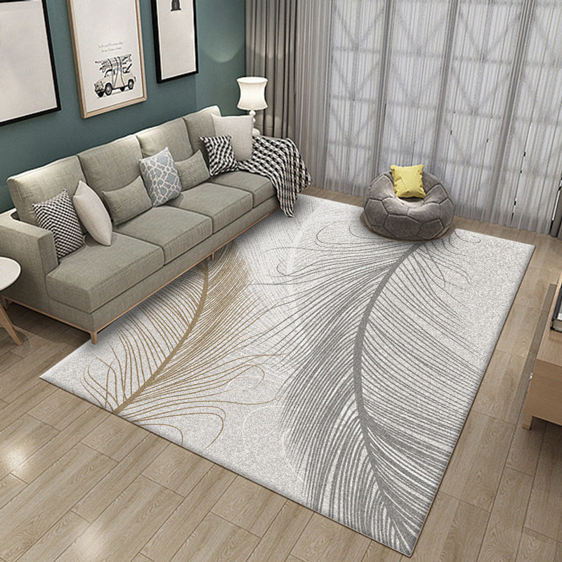 Lisslune | Luxury Living Room Rug Multi Color Plant Indoor Rug Synthetic Easy Care Machine Washable Rug