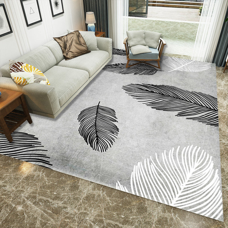 Lisslune | Luxury Living Room Rug Multi Color Plant Indoor Rug Synthetic Easy Care Machine Washable Rug
