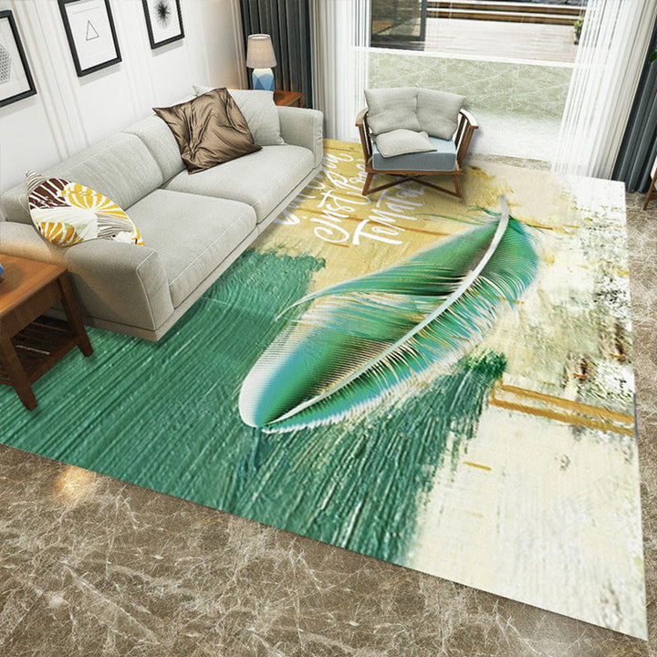 Lisslune | Luxury Living Room Rug Multi Color Plant Indoor Rug Synthetic Easy Care Machine Washable Rug