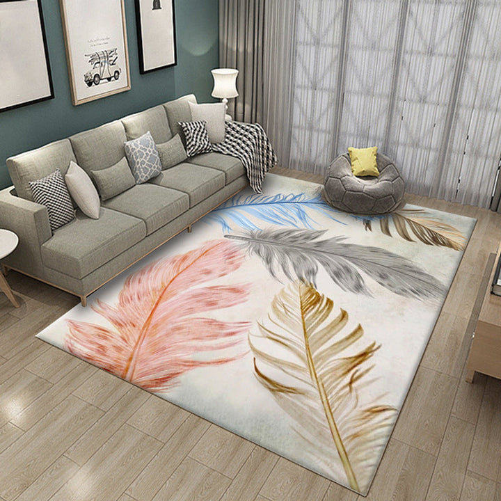 Lisslune | Luxury Living Room Rug Multi Color Plant Indoor Rug Synthetic Easy Care Machine Washable Rug