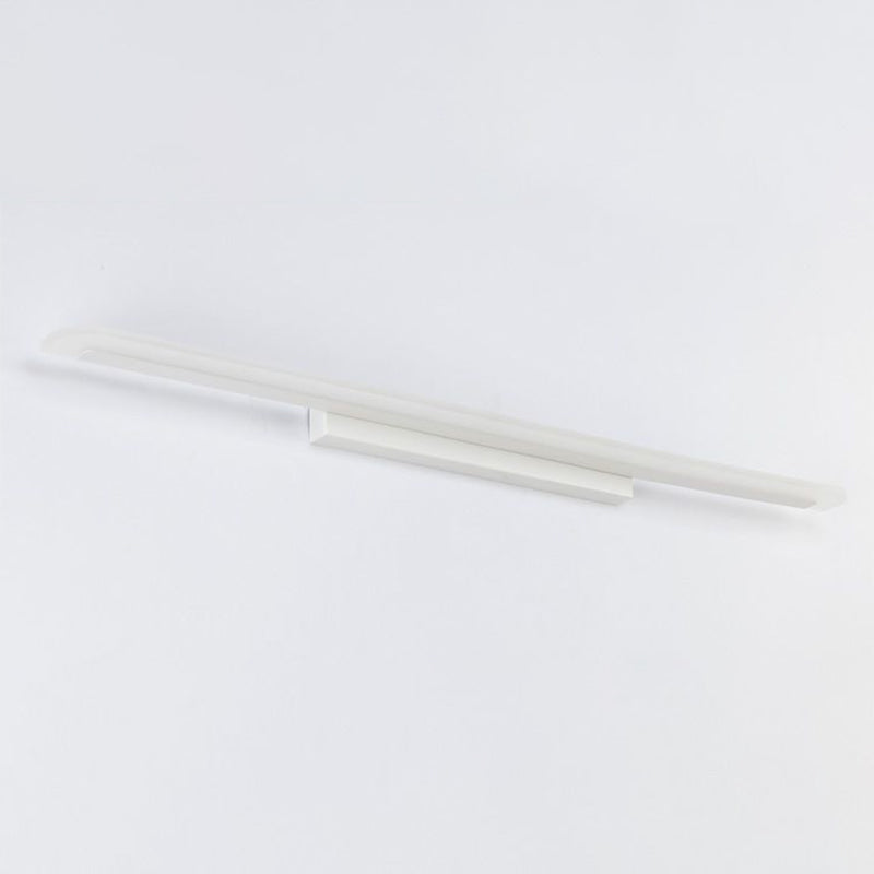 Lisslune | Linear Shaped Bathroom Wall Lamp Acrylic Simplicity LED Vanity Fixture in White
