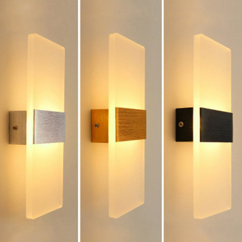 Lisslune | Rectangular LED Wall Light Simplicity Acrylic Hallway Wall Light Lighting
