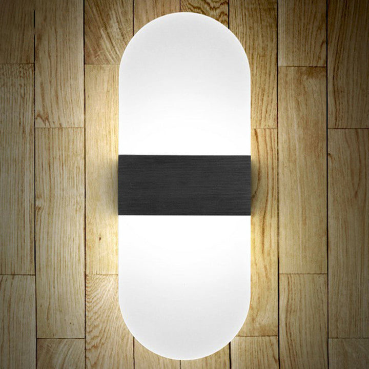Lisslune | Acrylic Geometric Wall Scone Lamp Modern Style LED Wall Lighting Fixture for Bed Sides