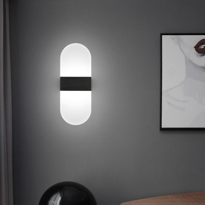 Lisslune | Acrylic Geometric Wall Scone Lamp Modern Style LED Wall Lighting Fixture for Bed Sides