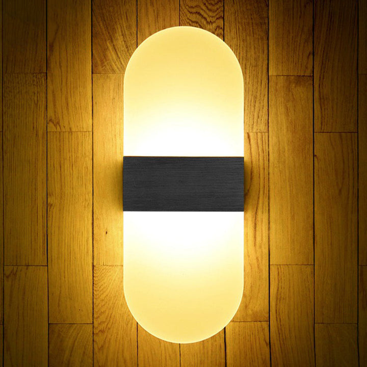 Lisslune | Acrylic Geometric Wall Scone Lamp Modern Style LED Wall Lighting Fixture for Bed Sides