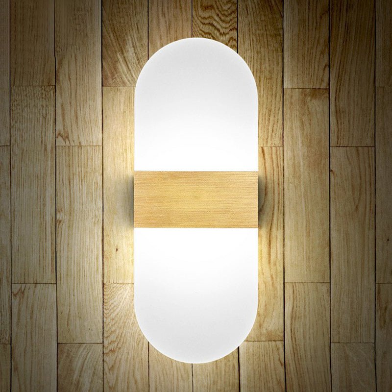 Lisslune | Acrylic Geometric Wall Scone Lamp Modern Style LED Wall Lighting Fixture for Bed Sides
