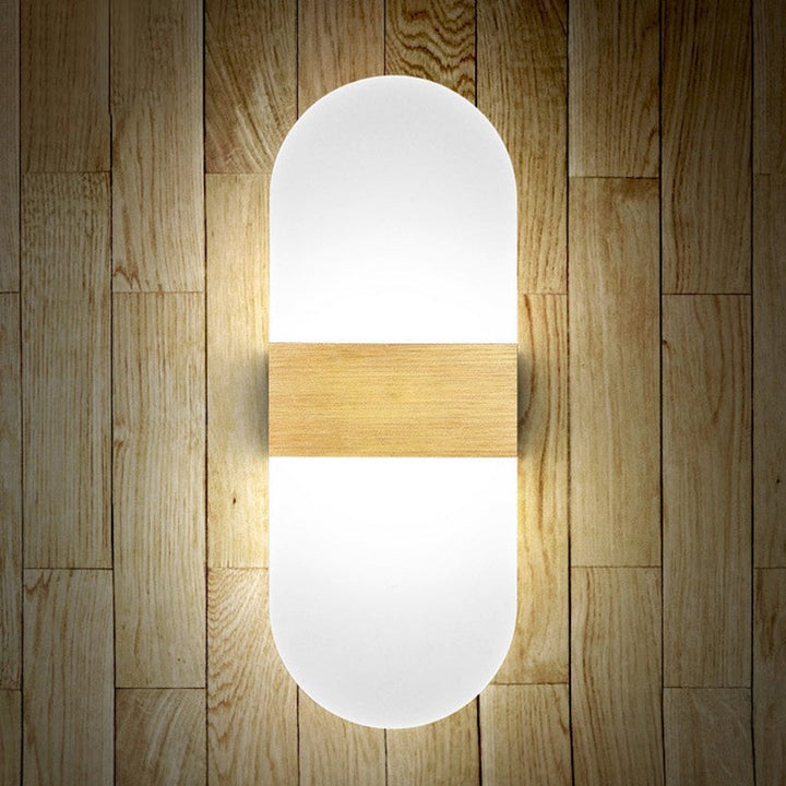 Lisslune | Acrylic Geometric Wall Scone Lamp Modern Style LED Wall Lighting Fixture for Bed Sides