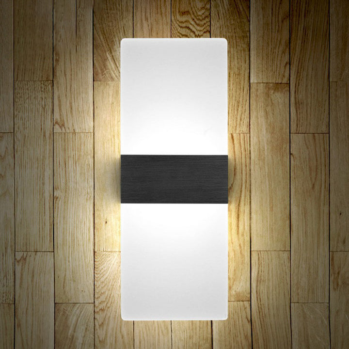 Lisslune | Acrylic Geometric Wall Scone Lamp Modern Style LED Wall Lighting Fixture for Bed Sides