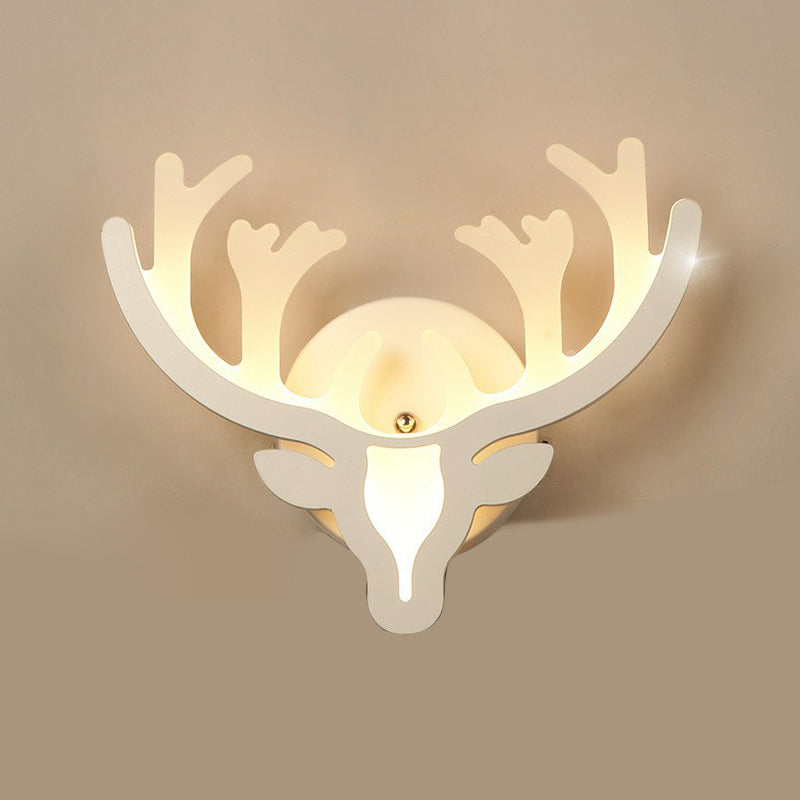 Lisslune | Modern Antler-Shaped Wall Light Acrylic Hallway Wall Lights in White