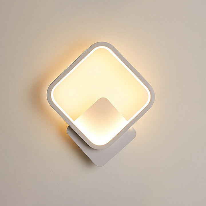 Lisslune | Shadow Wall Sconces Nordic Style Acrylic Corridor LED Wall Lamp Fixture in White