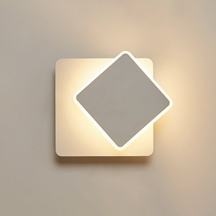 Lisslune | Shadow Wall Sconces Nordic Style Acrylic Corridor LED Wall Lamp Fixture in White