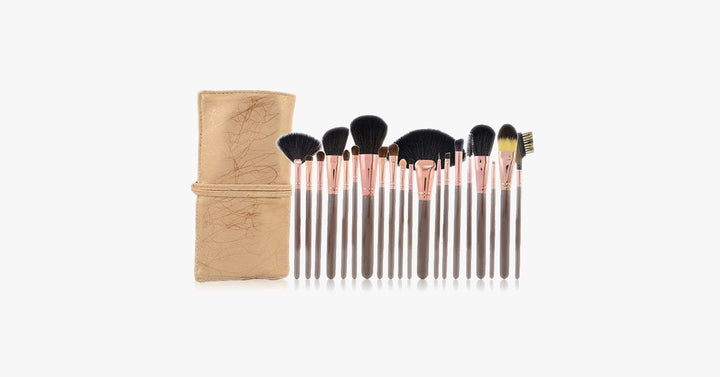 Lisslune | Coco Bronze Brush Set of 20 - Useful for full face makeup