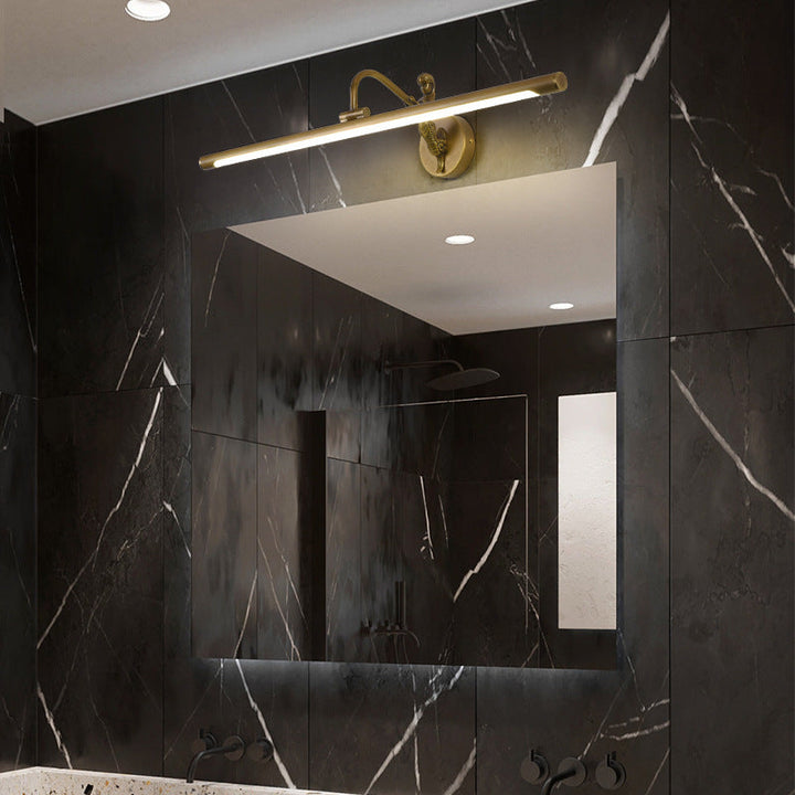 Skørter | Black/Antique Brass Tube Vanity Light Classic Metal LED 14"/18"/23" W Bathroom Wall Light