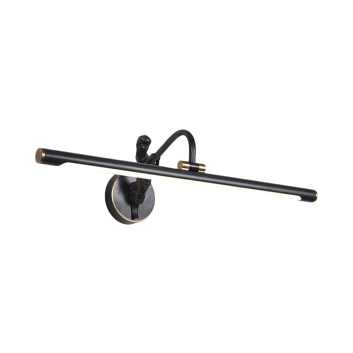 Skørter | Black/Antique Brass Tube Vanity Light Classic Metal LED 14"/18"/23" W Bathroom Wall Light