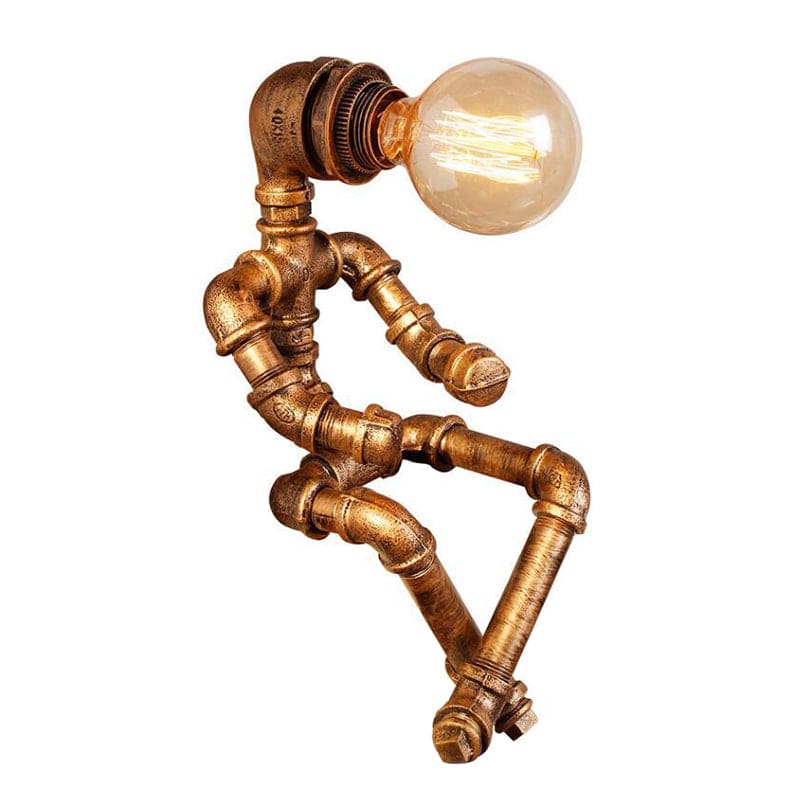Lisslune | RoboShine – Robust Robot Lamp made of Iron