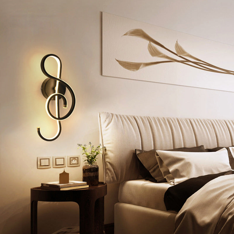 Lisslune | Music note living room LED wall-mounted light acrylic modern style wall light lamp