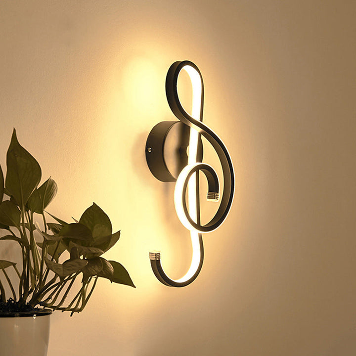 Lisslune | Music note living room LED wall-mounted light acrylic modern style wall light lamp