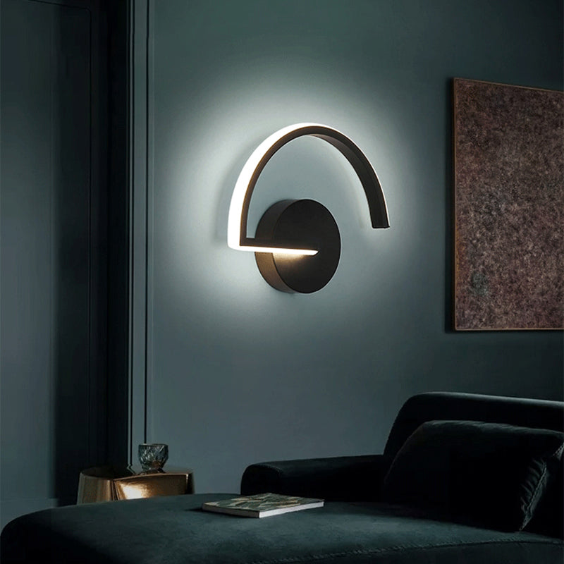 Lisslune | Geometric Wall Spotlight Contemporary Aluminium Bedside LED Wall Light