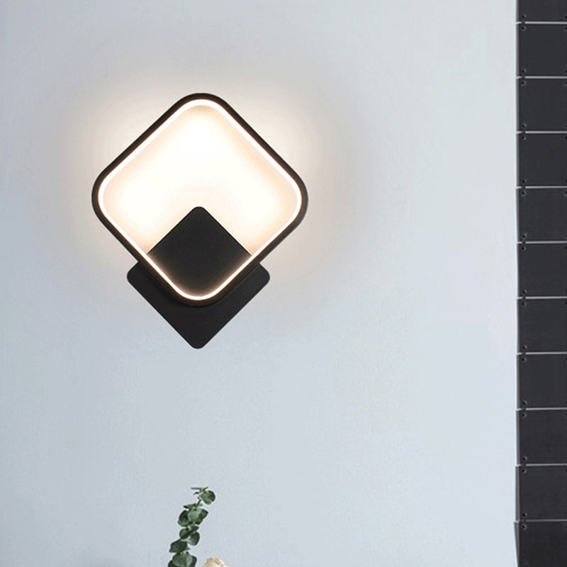 Lisslune | Geometric Wall Spotlight Contemporary Aluminium Bedside LED Wall Light