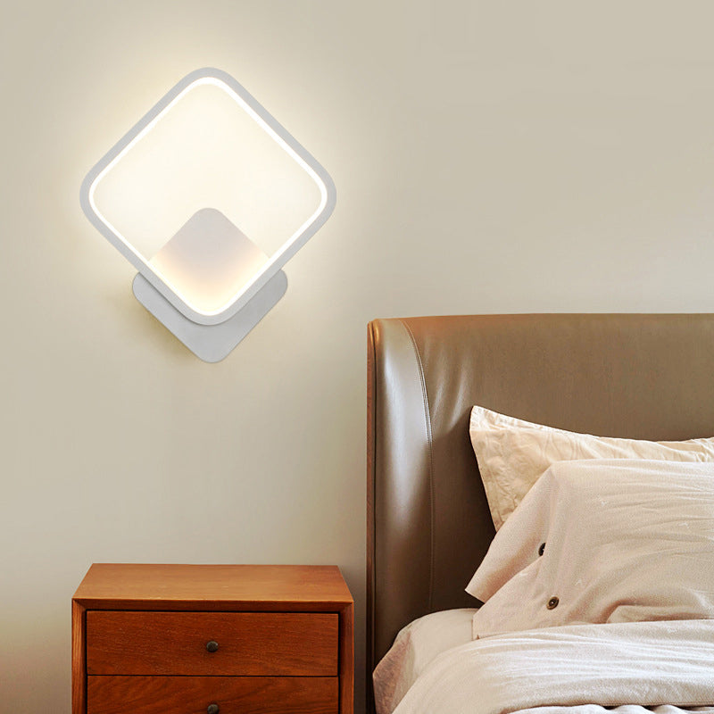 Lisslune | Geometric Wall Spotlight Contemporary Aluminium Bedside LED Wall Light
