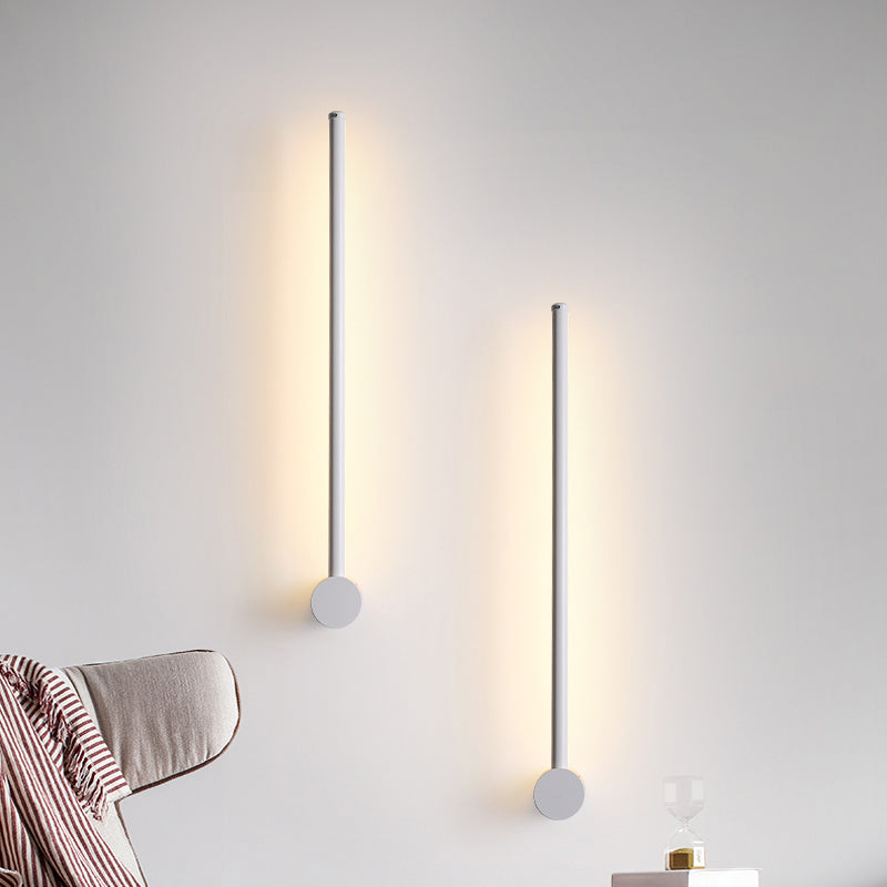 Skørter | Tube-shaped LED Wall Mounted Light Modern Style Acrylic Living Room Wall Light Fixture