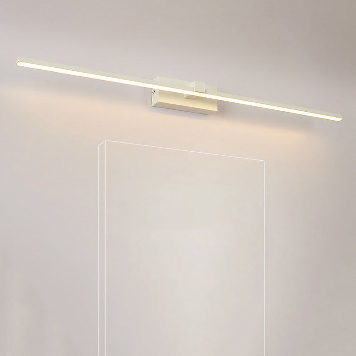 Skørter | Linear wall lamp for the bathroom Metallic minimalist LED mirror lighting ideas