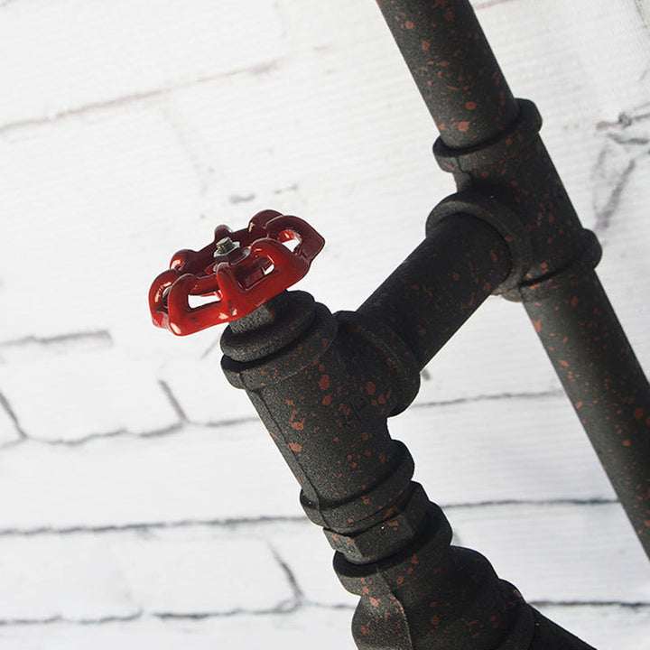 Lisslune | Vintage Conical Wall Lamp Single Iron Wall-Mounted Lamp with Water Pipe in Rust