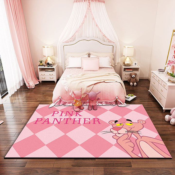 Lisslune | Western garden printed rug Multicolor Polyester rug with non-slip backing Stain-resistant indoor rug for bedroom
